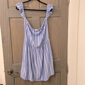 Pin Striped Blue & White American Eagle Dress